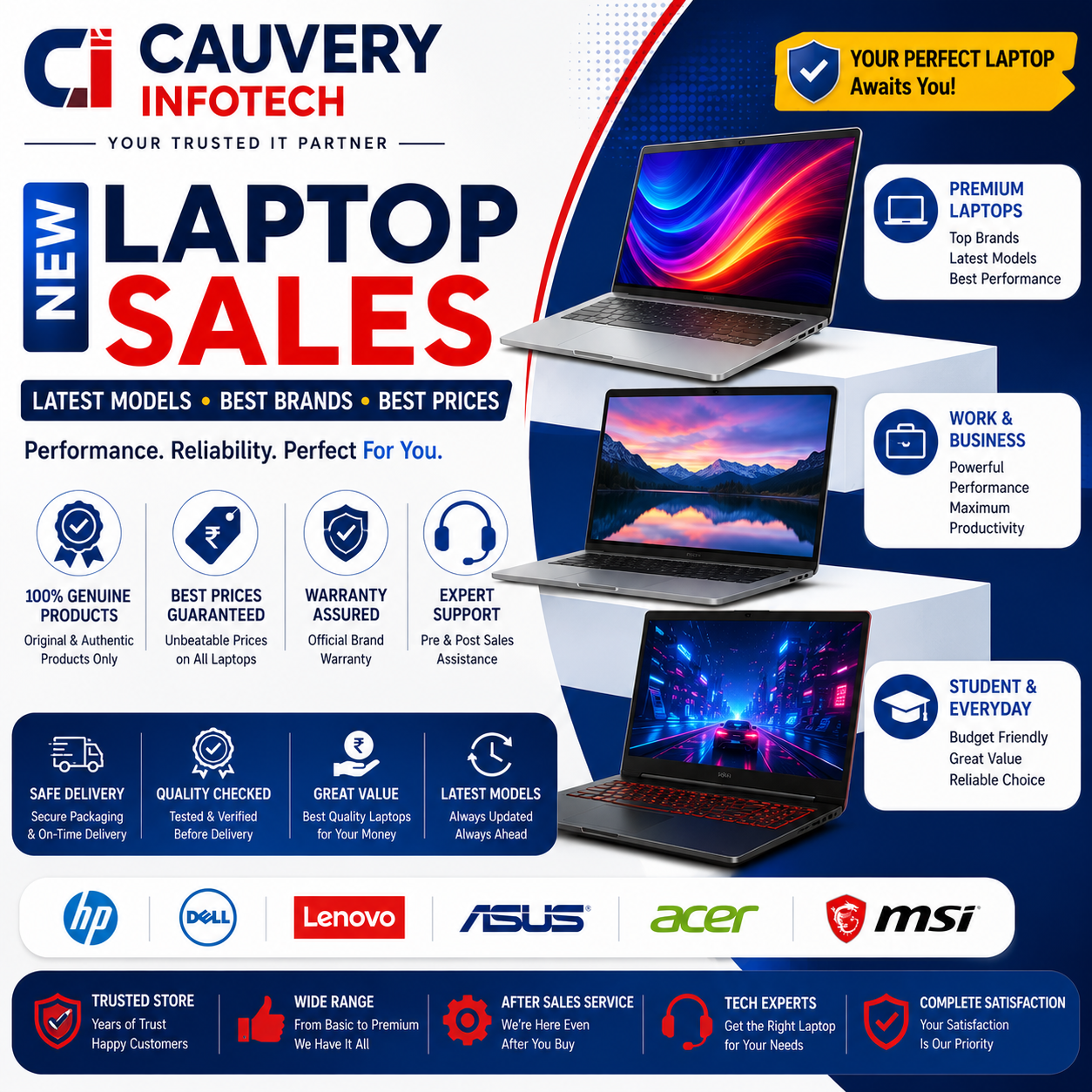 Laptop sales — Cauvery Infotech Bengaluru
