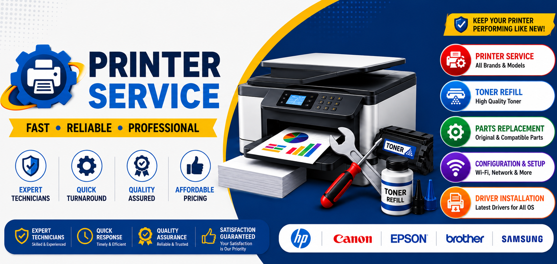 Printer repair services — Cauvery Infotech Bengaluru